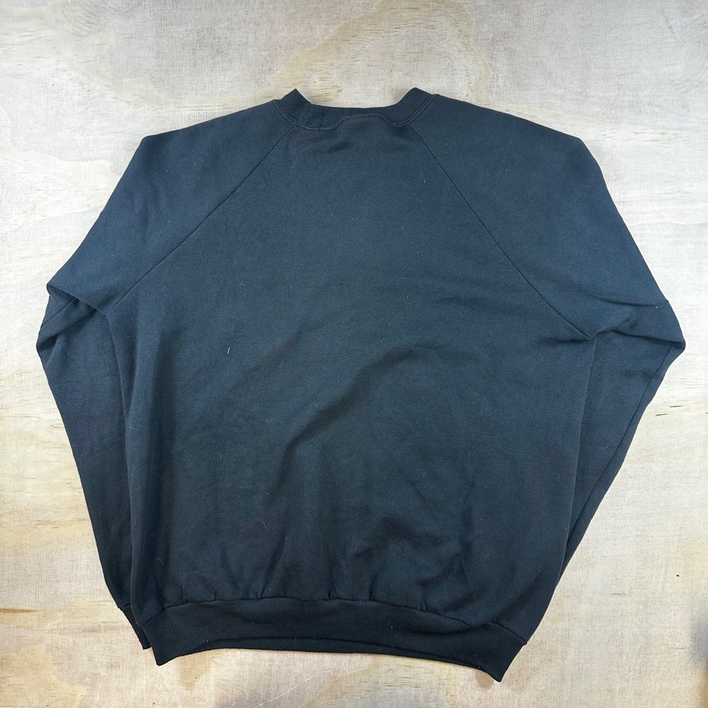 Vintage Hanes Activewear Tennessee Sweatshirt Black Mens Large Made in USA 90s - Picture 2 of 5